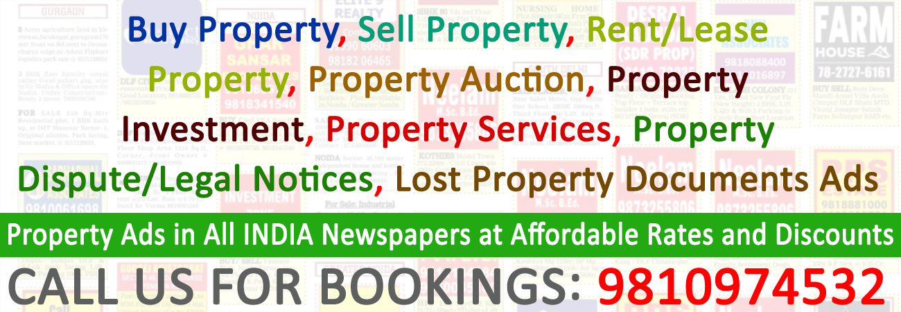 Property Ad in Hindustan Times